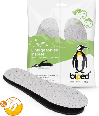 Produktbild von biped 3 Paar Kinder Aktivkohle Latex Einlegesohlen z2768(34-35)