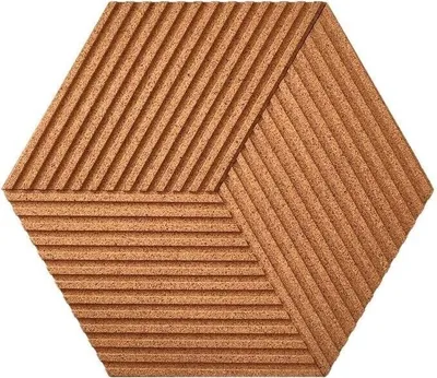 Immagine prodotto di 3D STRIPE NATURAL - sughero da parete esclusivo e decorativo - 21 pezzi (1m2)