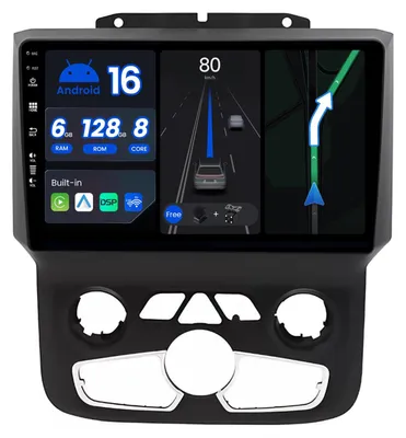 Immagine prodotto di Autoradio Android 15 per modelli 1500, 2500 e 5500 (2013-2019) | 6G+128G, CarPlay wireless, display da 9 pollici
