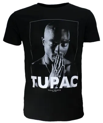 Zdjęcie produktu dla Koszulka z wizerunkiem modlącego się 2PAC-a – rozmiar XXL
