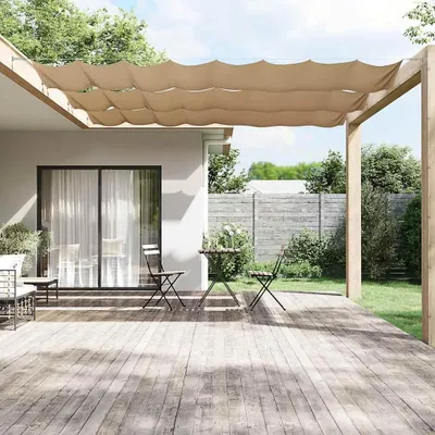 Zdjęcie produktu dla vidaXL Markiza pionowa Taupe 140x800 cm tkanina Oxford