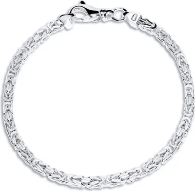 Produktbild von 925 Silberarmband: Königsarmband Silber 3,5mm - Länge wählbar KA0035