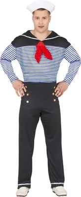A man wearing a sailor costume.
