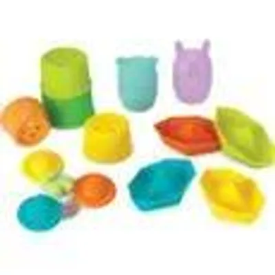 Immagine prodotto di Set da bagno - INFANTINO - 315341 - 11 pezzi - Silicone
