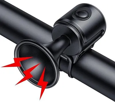 Image de Avertisseur sonore électrique pour vélo de 120 dB, avertisseur sonore puissant, avertisseur de guidon pour adultes avec pile 3 V, facile à installer, signal sonore pour vélo destiné aux adultes, aux enfants, aux VTT, aux trottinettes et aux vélos électriques