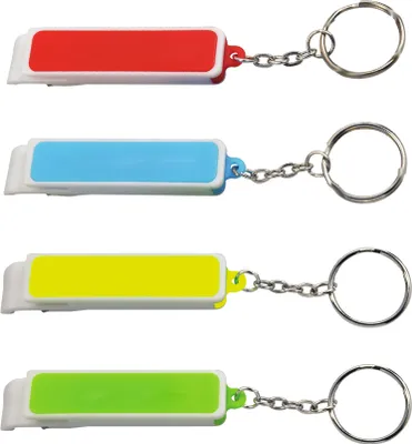 Produktbild von 4x Schlüsselanhänger / mit Flaschenöffner und Smartphonehalter / 4 Farben