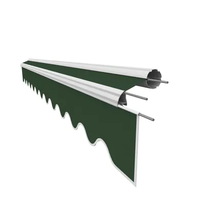Produktbild von VANA Markisenstoff mit Volant für 3 x 2,5 m Markisen Markisenersatzstoff Markisentuch Sonnenschutz fertig genäht Maß 2,82 x 2,5 m Design SPD014