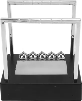 Produktbild von Newtons Balance-Bälle, Pendel mit Basis, Wissenschaft, Physik, Lernen, Schreibtischspielzeug, lustiges Gadget, Bürodekoration