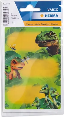 Image de HERMA 1909 Étiquettes de livre HERMA VARIO ÉCOLE Dino