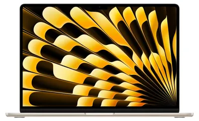 Produktbild von Apple MacBook Air, 15 Zoll, Polarstern, M3, 8-Core CPU, 10-Core GPU, 16 GB, 256 GB SSD