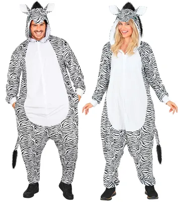 Immagine prodotto di Tuta costume zebra nero L/XL