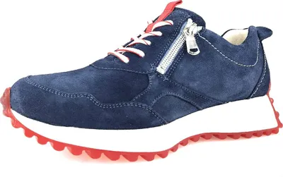 Produktbild von Waldläufer Pinky Damenschuhe Schnürschuhe Sportive Sneaker Blau Freizeit, Schuhgröße:EUR 37 | UK 4