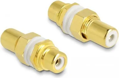 Productafbeelding van Delock 64141 DELOCK Audio Adapter Cinch Bu. > Bu. zum Einbau, Farbr. weiß