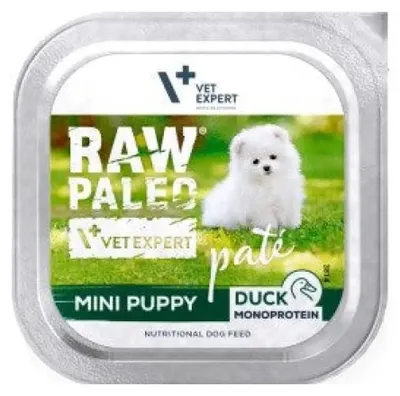 Zdjęcie produktu dla RAW PALEO Pasta Mini Puppy Duck - mokra karma dla psów - 150 g