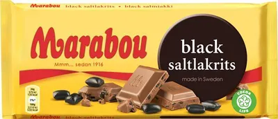 Produktbild von Marabou Black Saltlakrits 100g