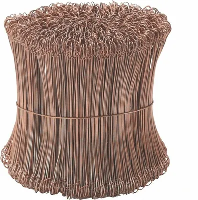 Produktbild von Ösendraht Kupferfarben - Befestigung für Natur Sichtschutzmatten 240 mm 25 Stück