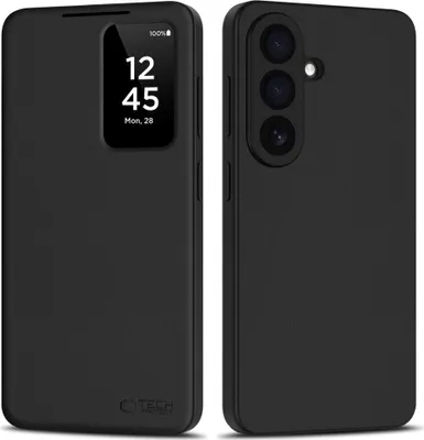 Produktbild von Handyhülle mit Klappe für Galaxy A37 5G, Tech-Protect Smart Wallet, mattes Schwarz