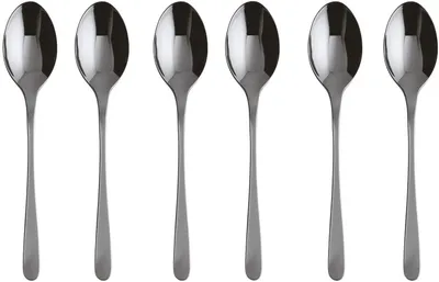 Imagen del producto de Sambonet Set 6 Mokkalöffel Edelstahl/PVDschwarz 52553B37