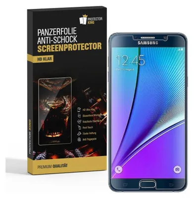 Produktbild von 2x Panzerfolie für Samsung Galaxy Note 5 ANTI-SCHOCK Displayschutzfolie HD KLAR