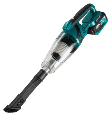 Obrázok produktu pre Ručný vysávač – Bezdrôtový elektrický vysávač – 1500 W, 20 V – Napájaný batériou – LED osvetlenie – 750 ml nádoba na prach – Vhodný na auto, domácnosť a odstraňovanie živočíšnych chlpov – 2 batérie