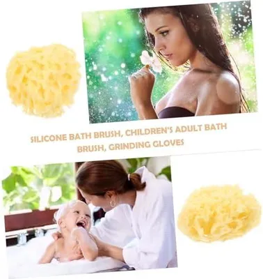 Produktbild von Badeschwamm für Duschschwamm mit Feiner Wabenstruktur Naturschwamm zum Baden Körperschwamm für Sanfte Reinigung Waschschwamm für Zarte Haut