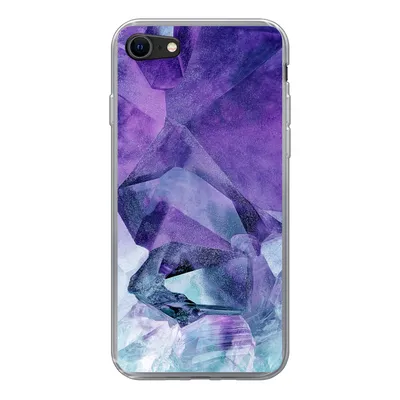Produktbild von MuchoWow® Handyhülle Schutzhülle Hülle für iPhone 8 Mineralien - Naturstein - Kristalle Silikon Softcase Handy Hülle - Schutzhaube