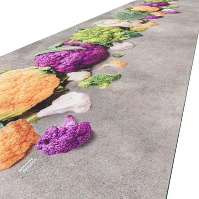 Produktbild von Läufer Küchenläufer Flurläufer Teppichläufer Textil SPRINTY Grau Obst Kohl Robust Breite 52cm Länge 100cm