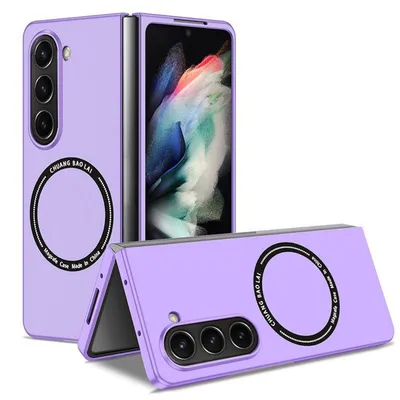 Immagine prodotto di Per Samsung Galaxy Z Fold7 5G Magnet Magsafe design pieghevole Custodia per cellulare Viola