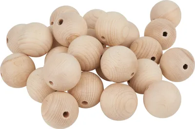 Produktbild von VBS Holzkugeln durchgebohrt "Ø 50 mm" 25 Stück