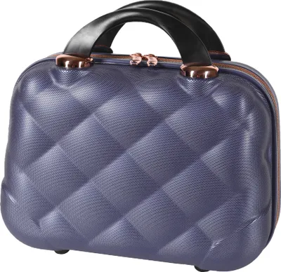 Produktbild von Kosmetik Reisekoffer Hartschalenkoffer Koffer Abu Dhabi Größe XS Graublau 30x26x16cm
