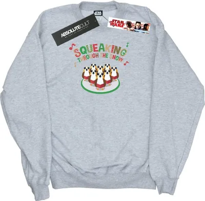 Produktbild von Star Wars - "The Last Jedi Squeaking Rolling Through The Snow" Sweatshirt für Herren BI46305 (S) (Grau)