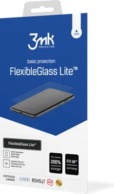 The image shows the packaging of a screen protector.