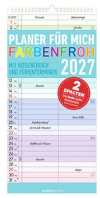 Produktbild von Planer für mich Farbenfroh 2027