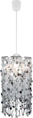 Produktbild von Hängeleuchte, silber, Dekorbehang, H 152 cm