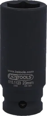 Productafbeelding van KS Tools 515.1123, Impactkop, Zwart, 1 stuk, 1/2", Metrisch, 23 mm