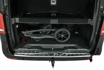 Für Mercedes Vito / V-Klasse W447 ab 2014- SET LADEKANTENSCHUTZ Edelstahl Schutz in der Farbe von Recambo e.K.