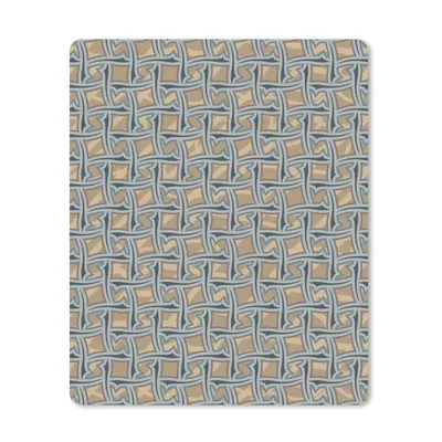 Produktbild von MuchoWow® Mauspad Mousepad Braun - Muster - Geometrie 19x23 cm - Mousepads - Maus Mat - Pad - Mausunterlage - Mauspads - Spielen
