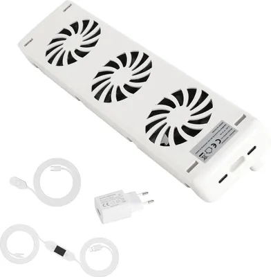 Obrázok produktu pre Radiátorový ventilátor Peviasot, 3-stupňový, sada 1 kus, s reguláciou teploty, pre radiátory do dĺžky ≤ 50 cm