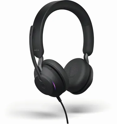 Productafbeelding van Jabra 24189-999-899 Headset Evolve2 40 MS, stereo, USB-C, zwart, met kabel