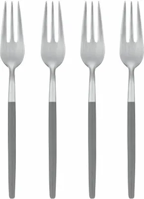 Immagine prodotto di Blomus set di 4 forchette per dolci Maxime Sharkskin, acciaio inox, plastica, 15 cm, 64357