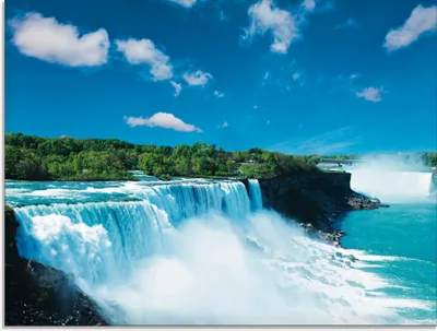 Produktbild von ARTland Glasbild Niagara Größe: 80x60 cm