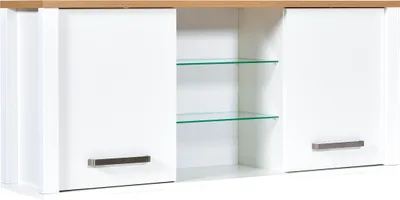 Produktbild von Hängeschrank - B 130 cm - 2 Türen - Artisan Eiche Nachbildung - Weiß