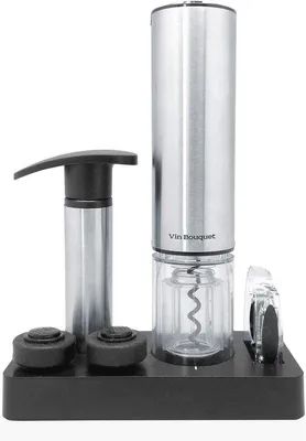 Imagen del producto de Kit de sacacorchos eléctrico Deluxe con bomba