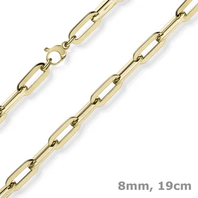 8mm-Weit-Anker-Vierkant-Armband-585-Gelbgold-19cm
