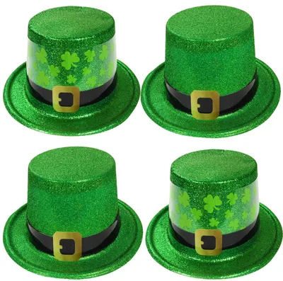 St. Patrick's Day Accessoire-Set, grüne Perlenkette, Kunststoff, Medium