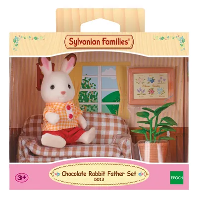 Produktbild von Sylvanian Families Schokoladenhasen Vater mit Sofa