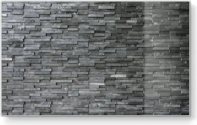 Produktbild von DEQORI Frühstücksbrett Glas 23x14 cm 'Natursteinmauer' Schneidebrett Platte