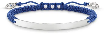Produktbild von Thomas Sabo LBA0066-897-1 Armband Damen Blau Nazar Auge Silber 21 cm