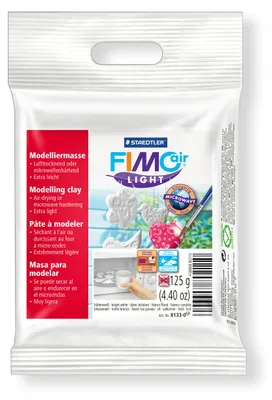 Zdjęcie produktu dla Staedtler FIMO air light 8133, Glinka do modelowania, Biały, 1 szt., 1 kol., 10 min, 125 g