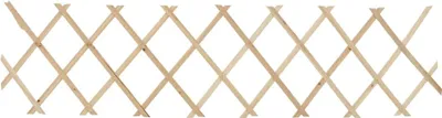 A wooden lattice fence.